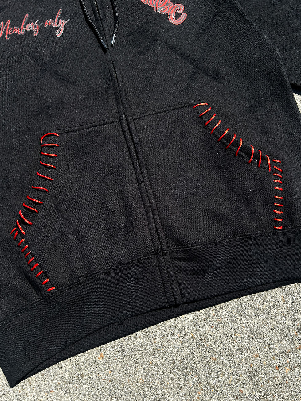 Thumbnail: Distressed Members only Jacket