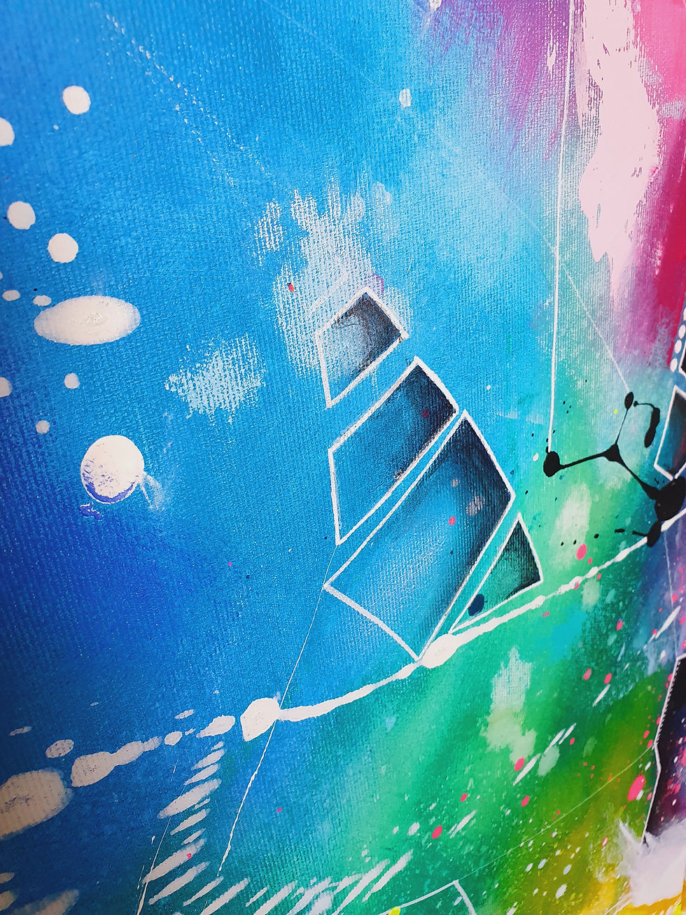 Thumbnail: OPEN YOUR MIND 2x 100x100 cm