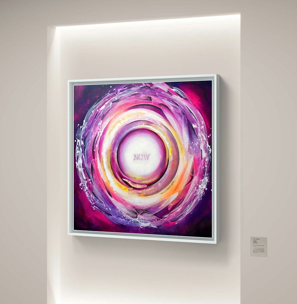 Thumbnail: THE POWER OF NOW - 110X110 cm - verkauft