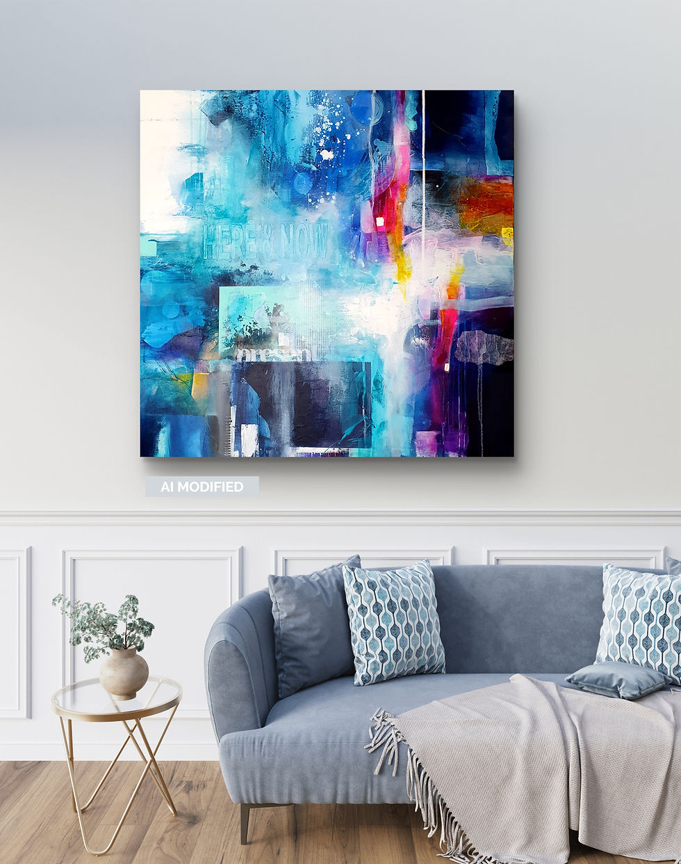 Thumbnail: THE ILLUSION OF TIME  100 x 100 cm