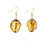 Miniaturbild: Ohrringe Ohrhänger Gold Glas-Anhänger in Goldbraun