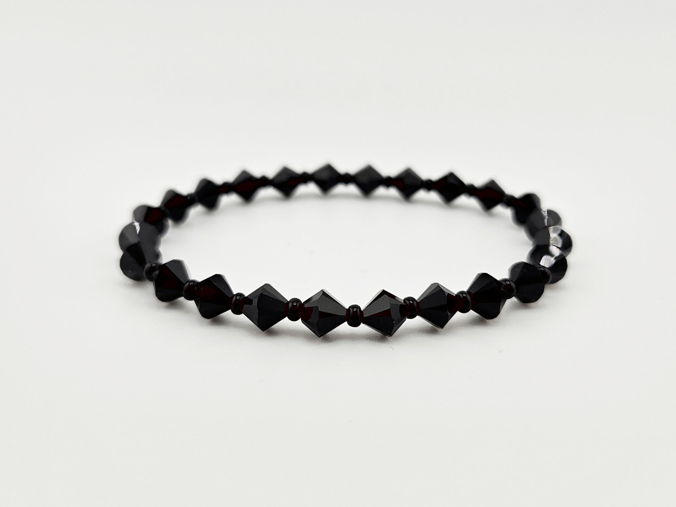 Damenarmband Swarovski Kristalle in Jet Black/Schwarz