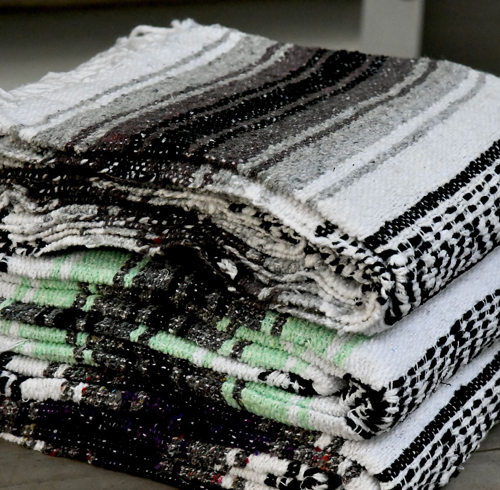 Native Yoga Mexican Blanket (Gray)-Best Online Yoga Gifts in Singapore