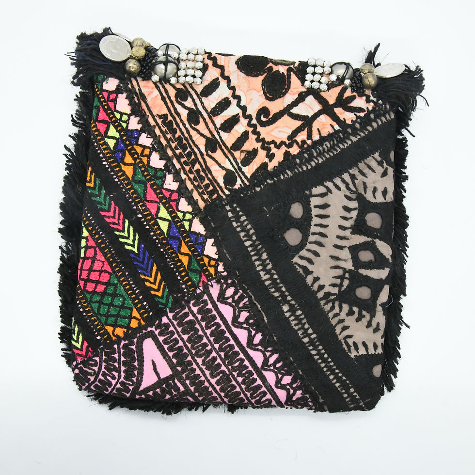 Thumbnail: Banjara Minion Clutch (Black)-Online Gift Shop in Singapore