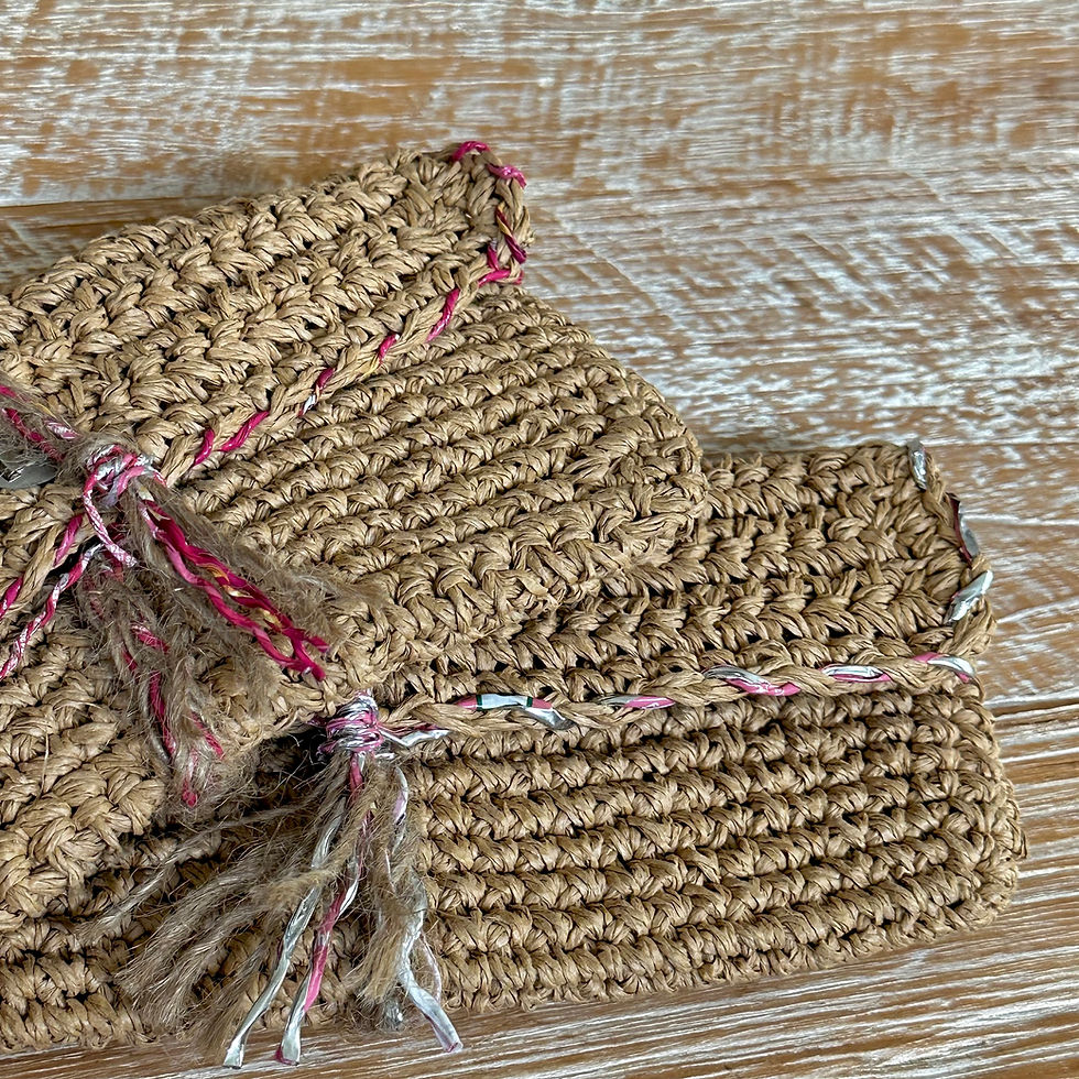 Thumbnail: Boho Raffia Clutch