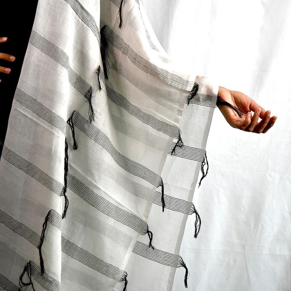Black Stripe Kamal Scarf-Best Online Gifts for Girls in Singapore