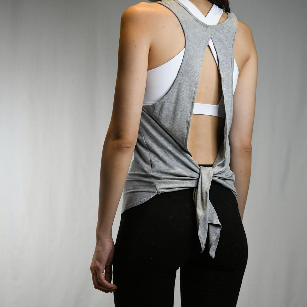 Thumbnail: Open Back Sleeveless Tee-Best Online Yoga Gifts in Singapore