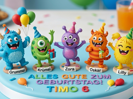 Monster Party - Kindergeburtstag Torte!