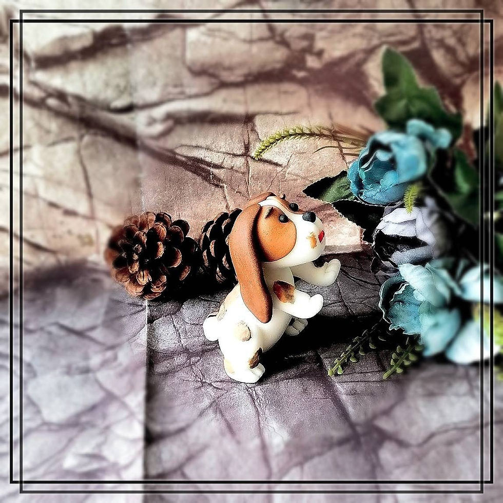 Miniaturbild: Hund Tortenfigur aus Fondant, TortenDekor