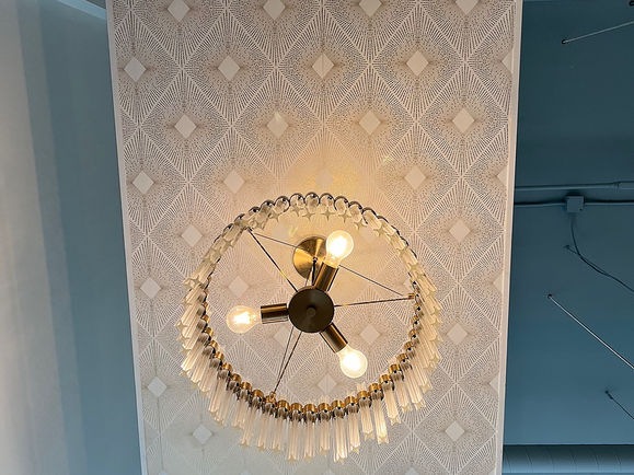 A1.jpegAlchemy Face Bar - Gold Wallpaper and Chandelier