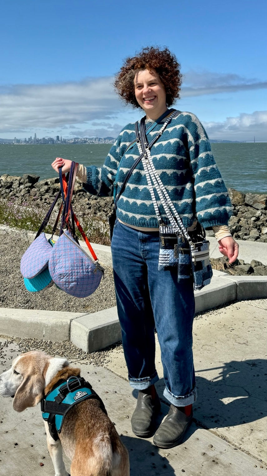 Thumbnail: Just the Essentials: Denim Patchwork Crossbody Phone Bag