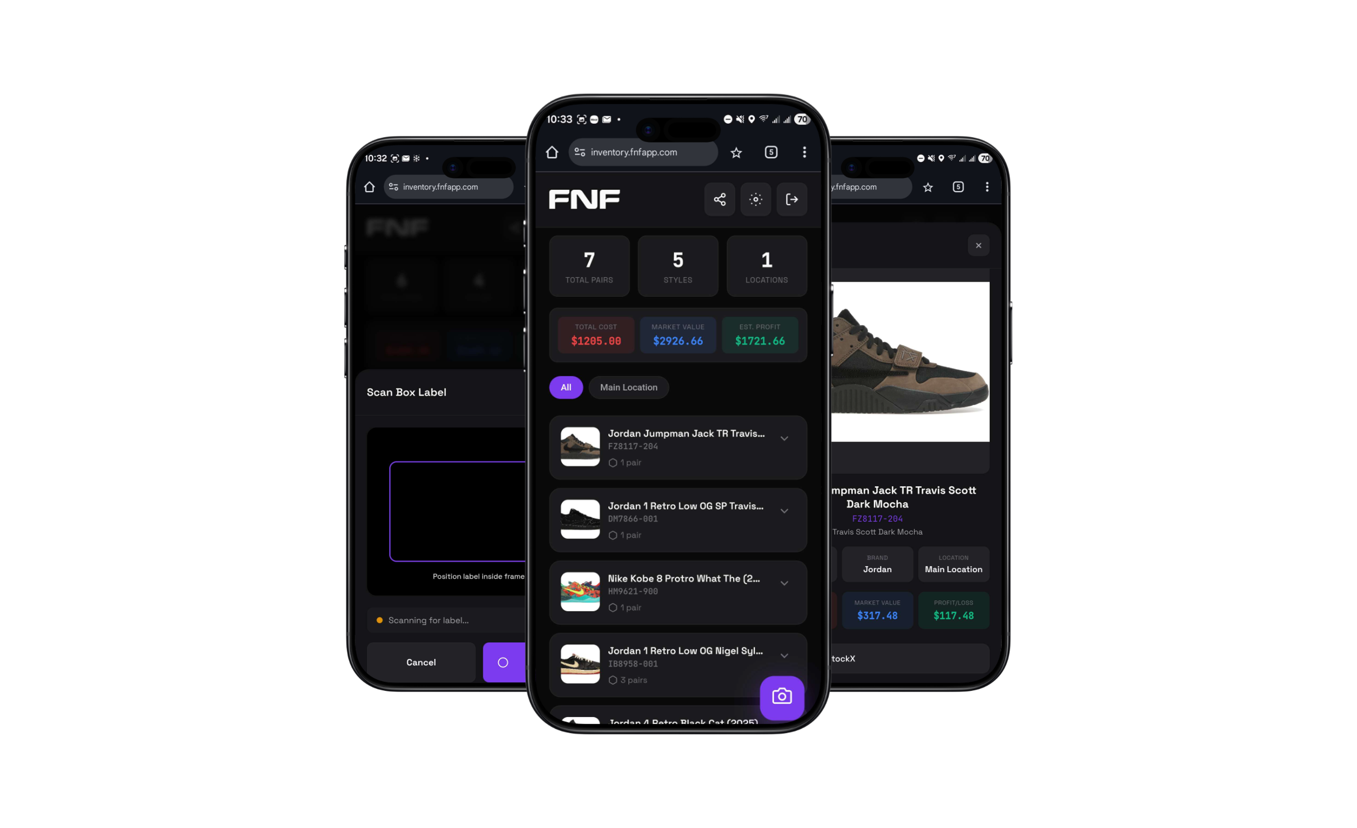 FNF Inventory App Screenshots