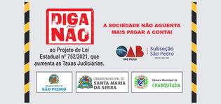OAB de São Pedro se posiciona contra aumento de taxas judiciárias que tramita na ALESP