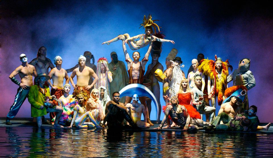 Mystère Cirque du Soleil show on stage in Las Vegas 2025
