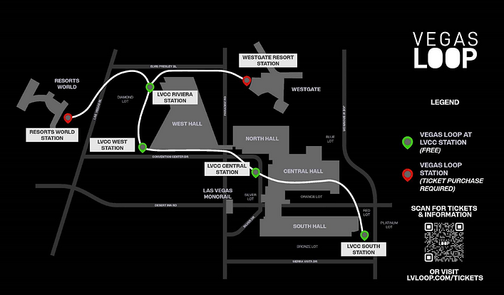 Updated Vegas Loop Las Vegas Map 2025 - Free Printable PDF