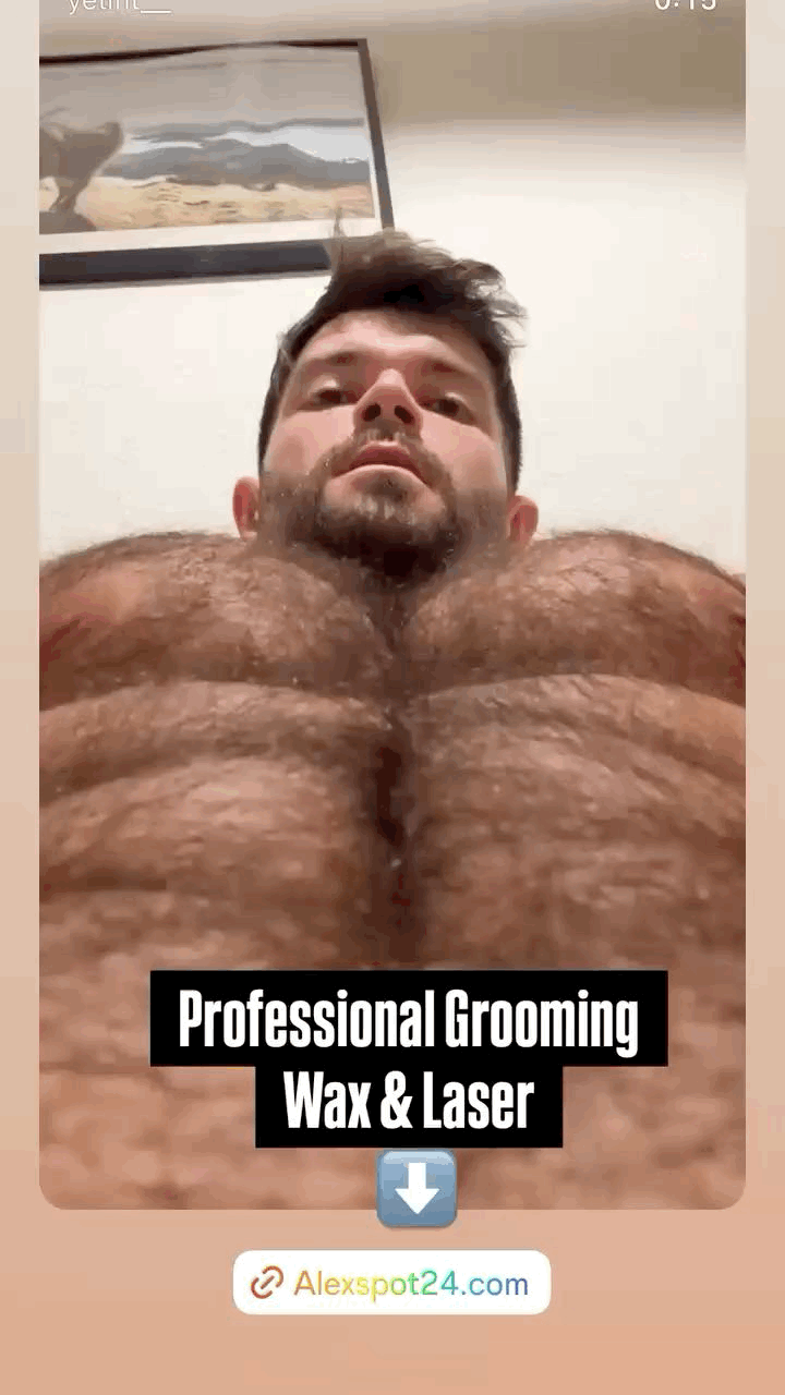 Manscaping & Sugar Wax Service for Men Trend 2026 at Alexspot24, we wax buttock and shaft, but keep hairy bush