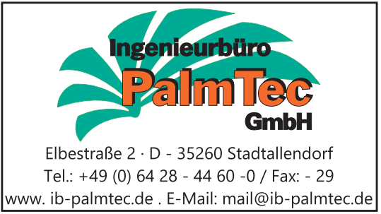 Das Sponsorenbanner des Ingenieurbüros PalmTec