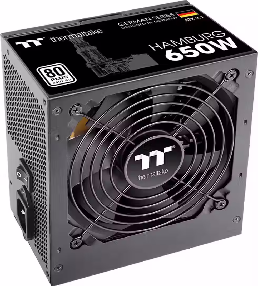 Thermaltake Hamburg 650W ATX3.1 80+ Black retail power supply