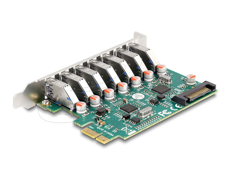 Thumbnail: DeLOCK PCI Express x1 card to 7 x external USB 5 Gbps Type-A ports, USB controll