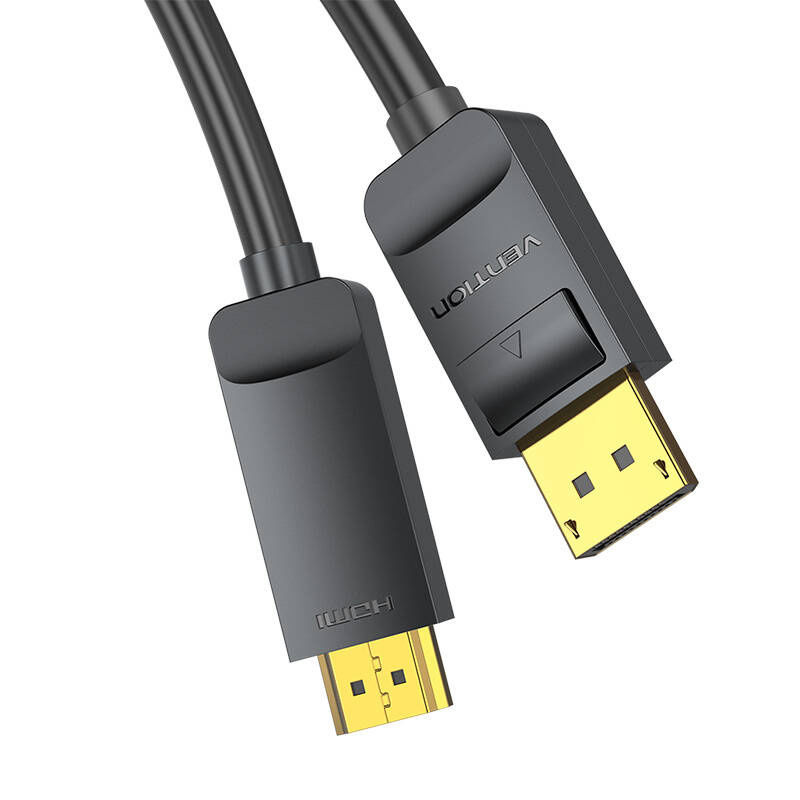 Thumbnail: DisplayPort 1.2 to HDMI 1.4 Cable Vention HAGBI 3m, 4K 30Hz (Black)