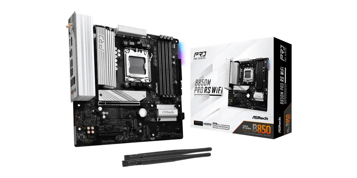 ASRock B850M Pro RS WiFi AM5 mATX HDMI/DP DDR5