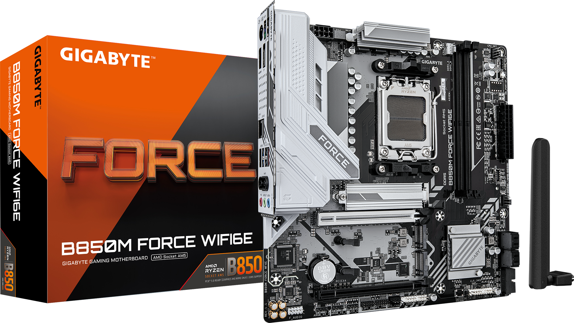 GIGABYTE B850M Force WIFI6E Mainboard Sockel AM5
