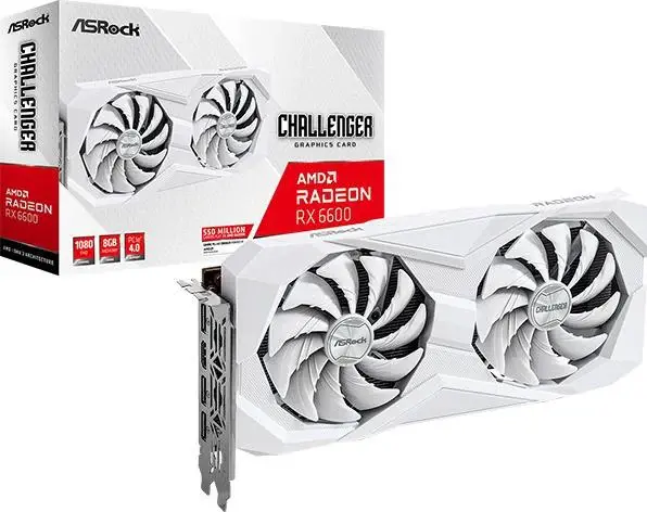 ASRock RX6600 CLW 8G Challenger White 8GB DDR6 HDMI/3xDP