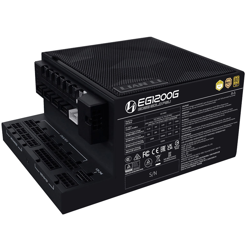 Thumbnail: Lian Li EDGE GOLD 1200 80 PLUS Gold power supply, PCIe 5.1, ATX 3.1 - 1,200 watt