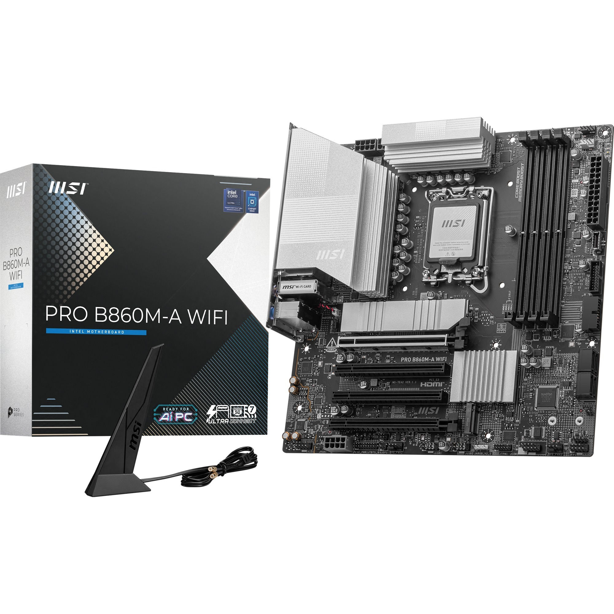 MSI PRO B860M-A WIFI, motherboard (silver)