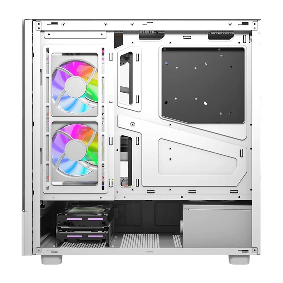Thumbnail: DarkFlash DS950V computer case with display (white) + 6 fans