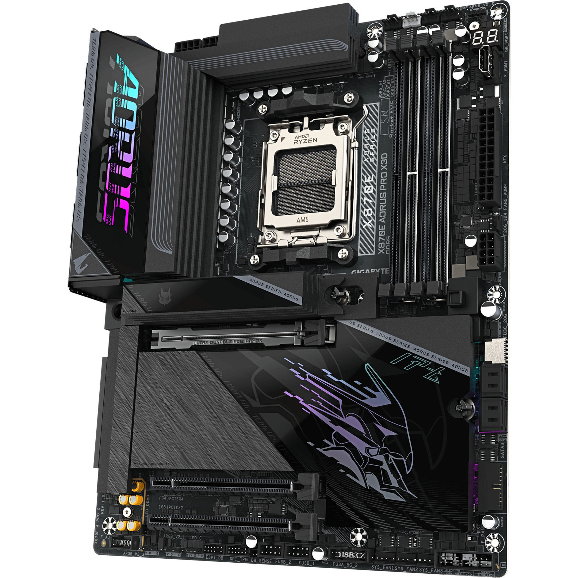 GIGABYTE X870E AORUS PRO X3D, motherboard (black)