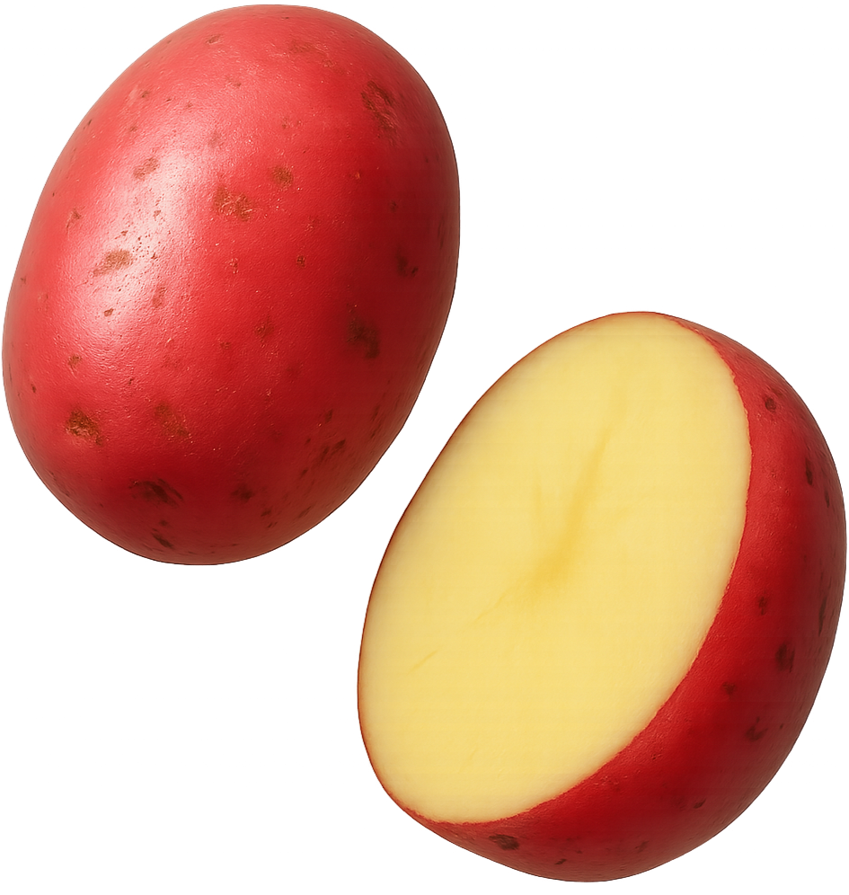 Floating Red Potatoes
