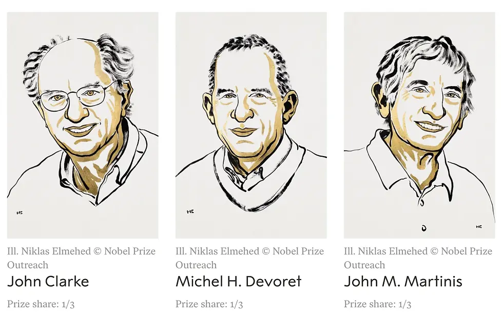 The 2025 Nobel Prize in Physics just went to John Clarke, Michel Devoret, and John Martinis 