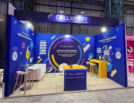 Cellxpert booth design, sigma malta 2025
