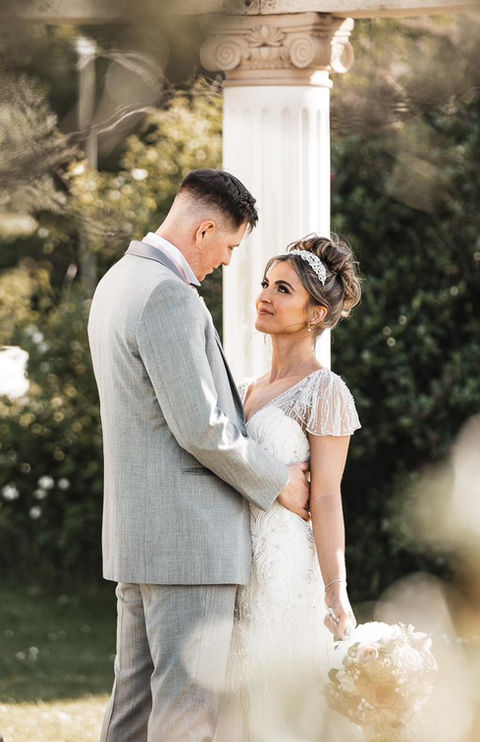 Romantic couple embracing, LUX Wedding Photography, North East wedding Photographers, wedding photographers in the north east, Newcastle, Northumberland and Durham