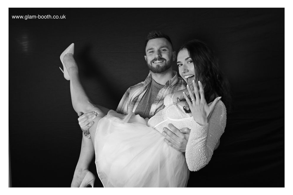 black and white Photo Booth 