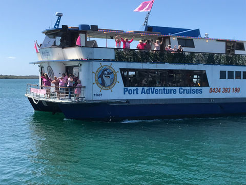Spotted a dolphin yet on Port AdVenture Cruises Port Macquarie 