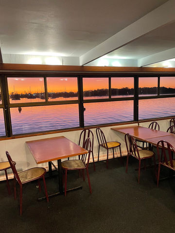 Sunset backdrop on Port AdVenture Cruises Port Macquarie 