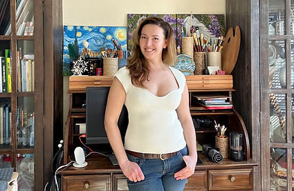 Catherine Snowstorm at Art Studio