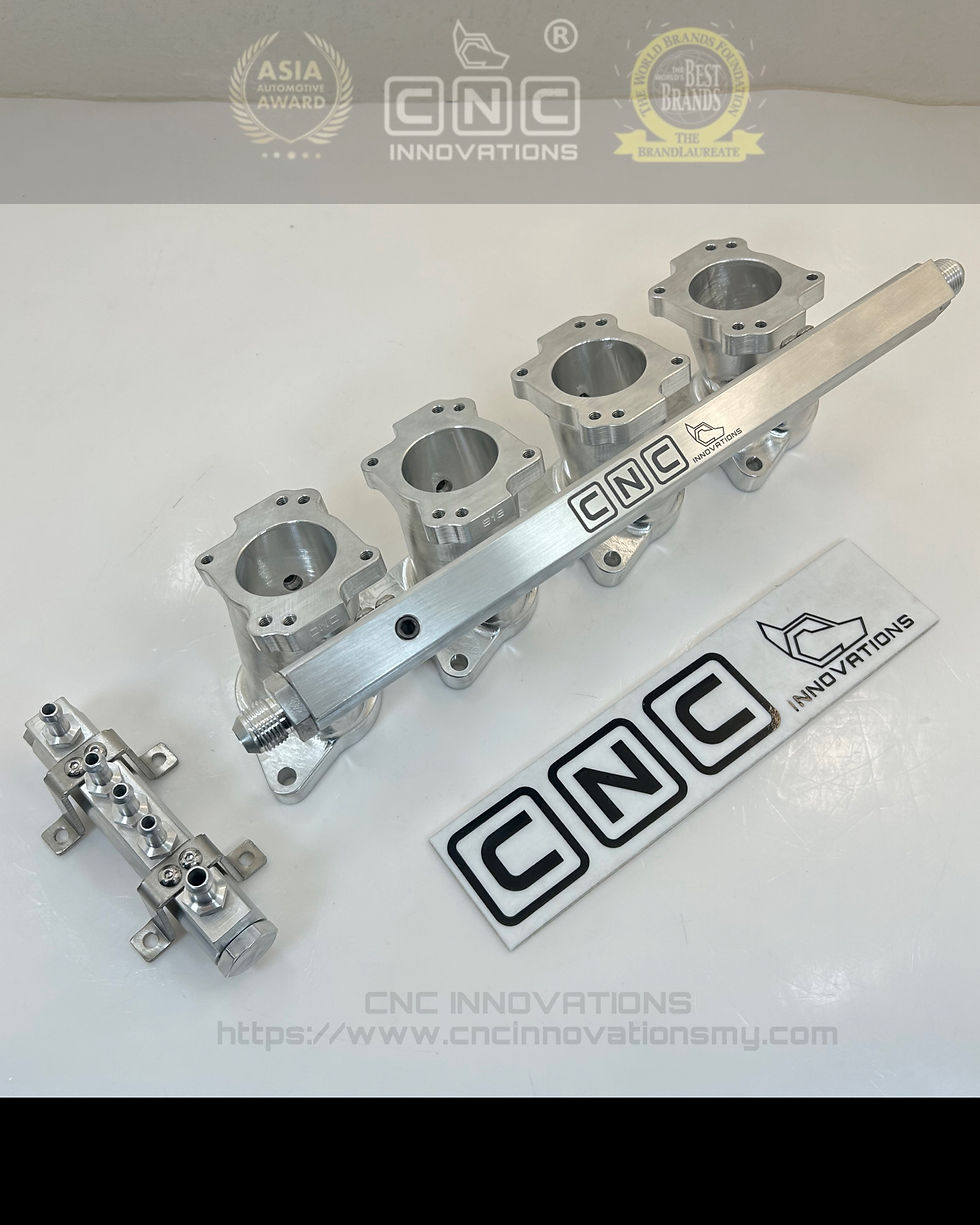 Thumbnail: NISSAN S13 SR20 SR20DET TWIN INJECTORS FOR TOYOTA 4AGE 20V BILLET ITB ADAPTER  (
