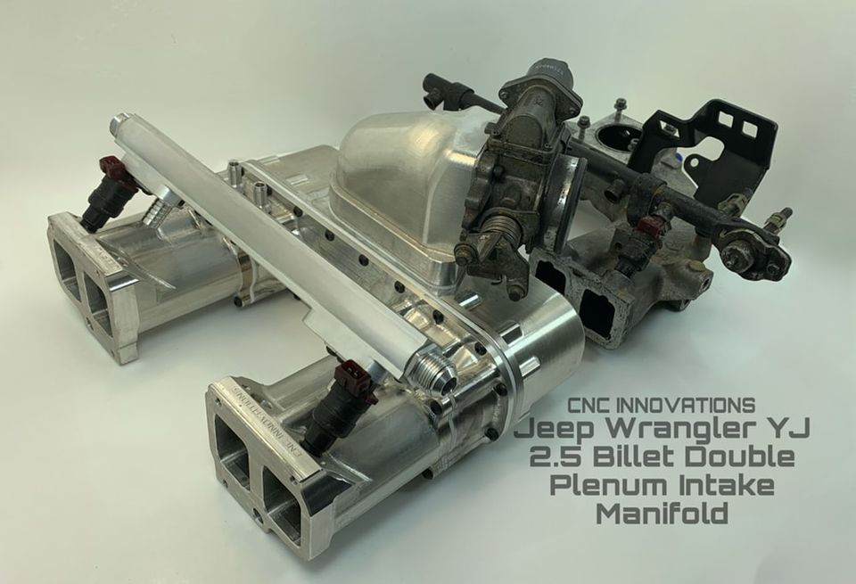Thumbnail: JEEP WRANGLER YJ 2.5 DUAL PLENUM BILLET INTAKE MMANIFOLD