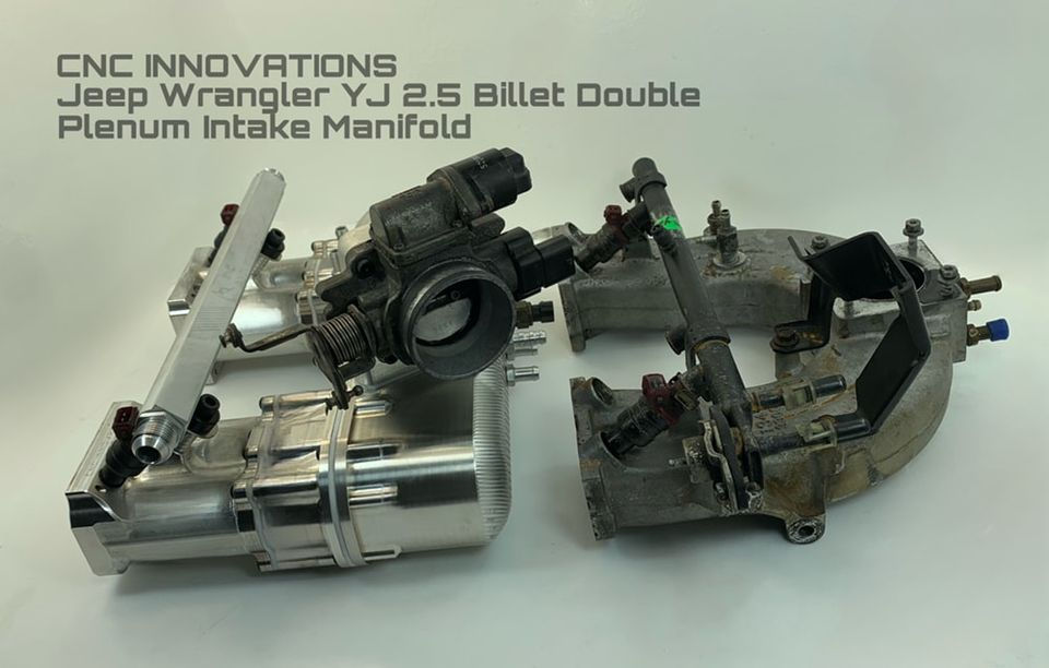 Thumbnail: JEEP WRANGLER YJ 2.5 DUAL PLENUM BILLET INTAKE MMANIFOLD