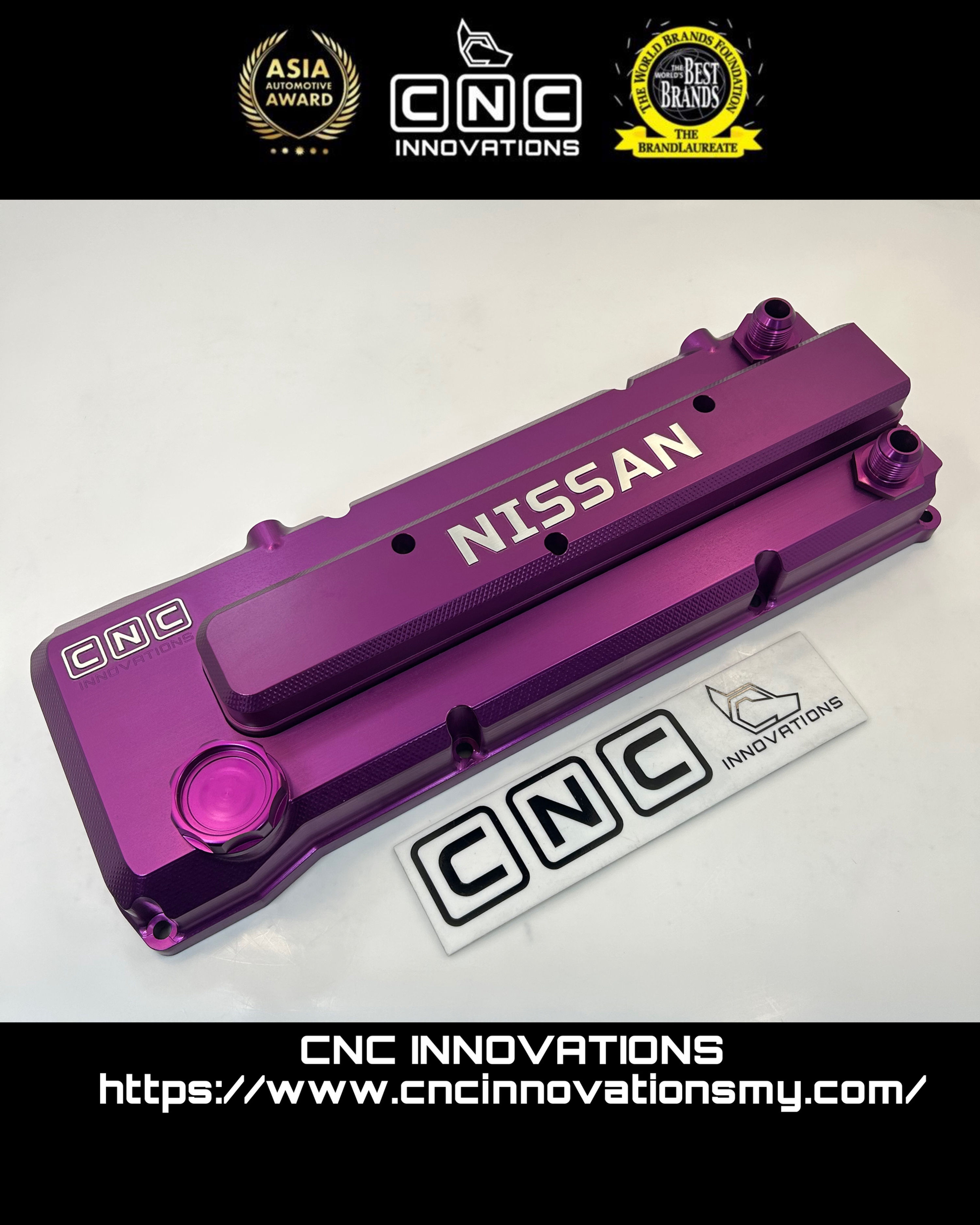 NISSAN K24DE KA24E 240SX S13 SR20DE BILLET VALVE COVER