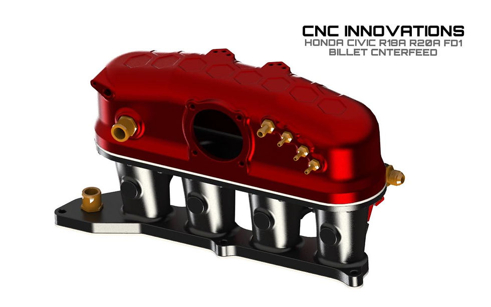 Thumbnail: HONDA CIVIC R18 R20 R18A R20A FD1 BILLET CNTER-FEED BILLET INTAKE MANIFOLD