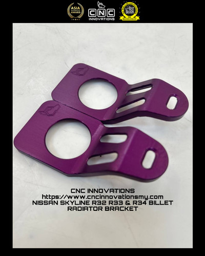 NISSAN SKYLINE R32 R33 & R34 BILLET RADIATOR BRACKET | CNC INNOVATIONS