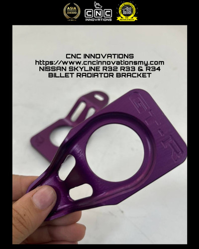 NISSAN SKYLINE R32 R33 & R34 BILLET RADIATOR BRACKET | CNC INNOVATIONS