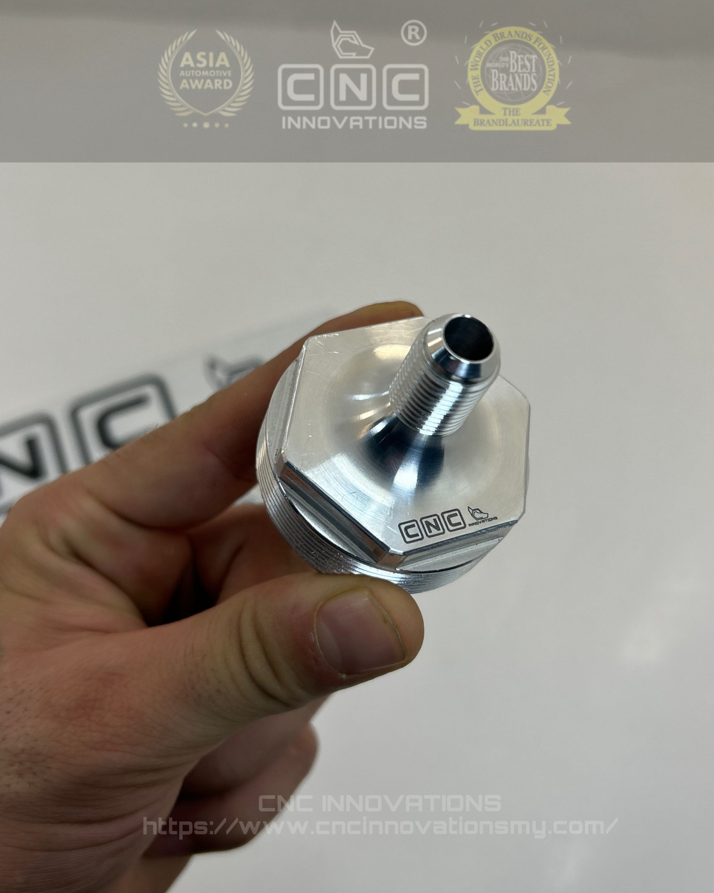 M50X1.5MM TO AN6 HIGH PRESSURE FUEL PUMP (HPFP) CAP FOR AUDI VW 2.0L TSI TFSI EA