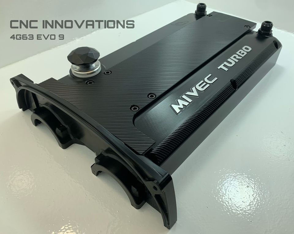 Thumbnail: MITSUBISHI 4G63 MIVEC TURBO EVO 9 BILLET VALVE COVER