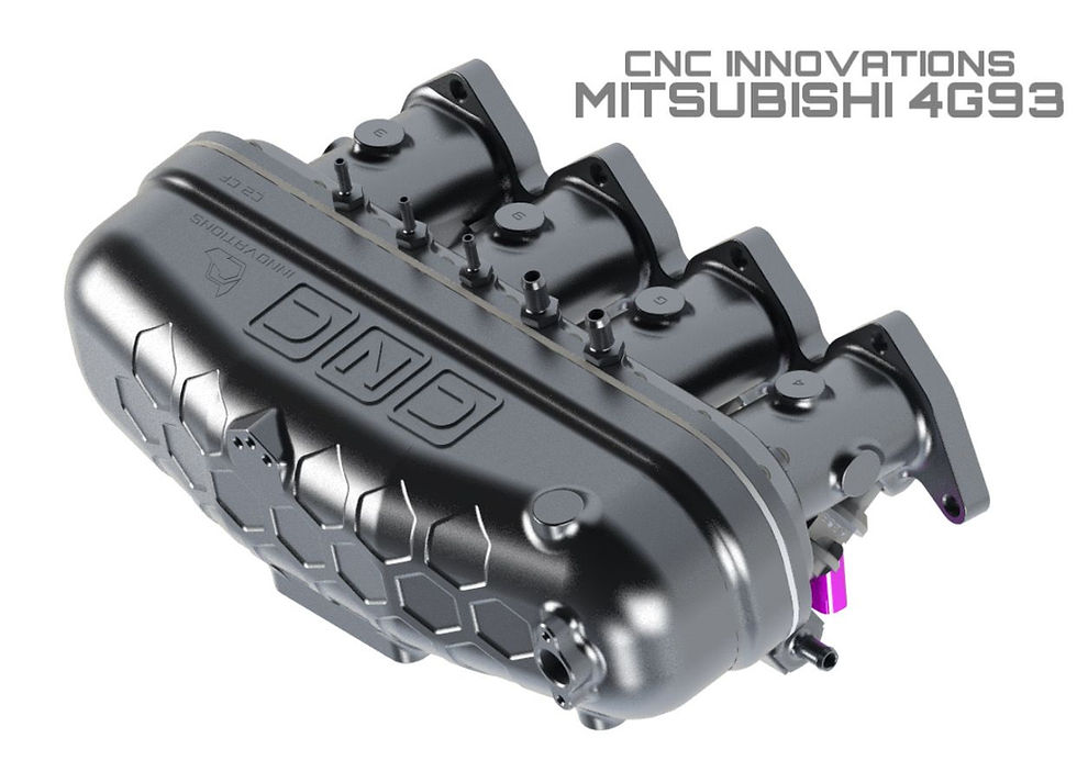 Thumbnail: MITSUBISHI 4G93 GSR 1.8L CENTER-FEED BILLET INTAKE MANIFOLD