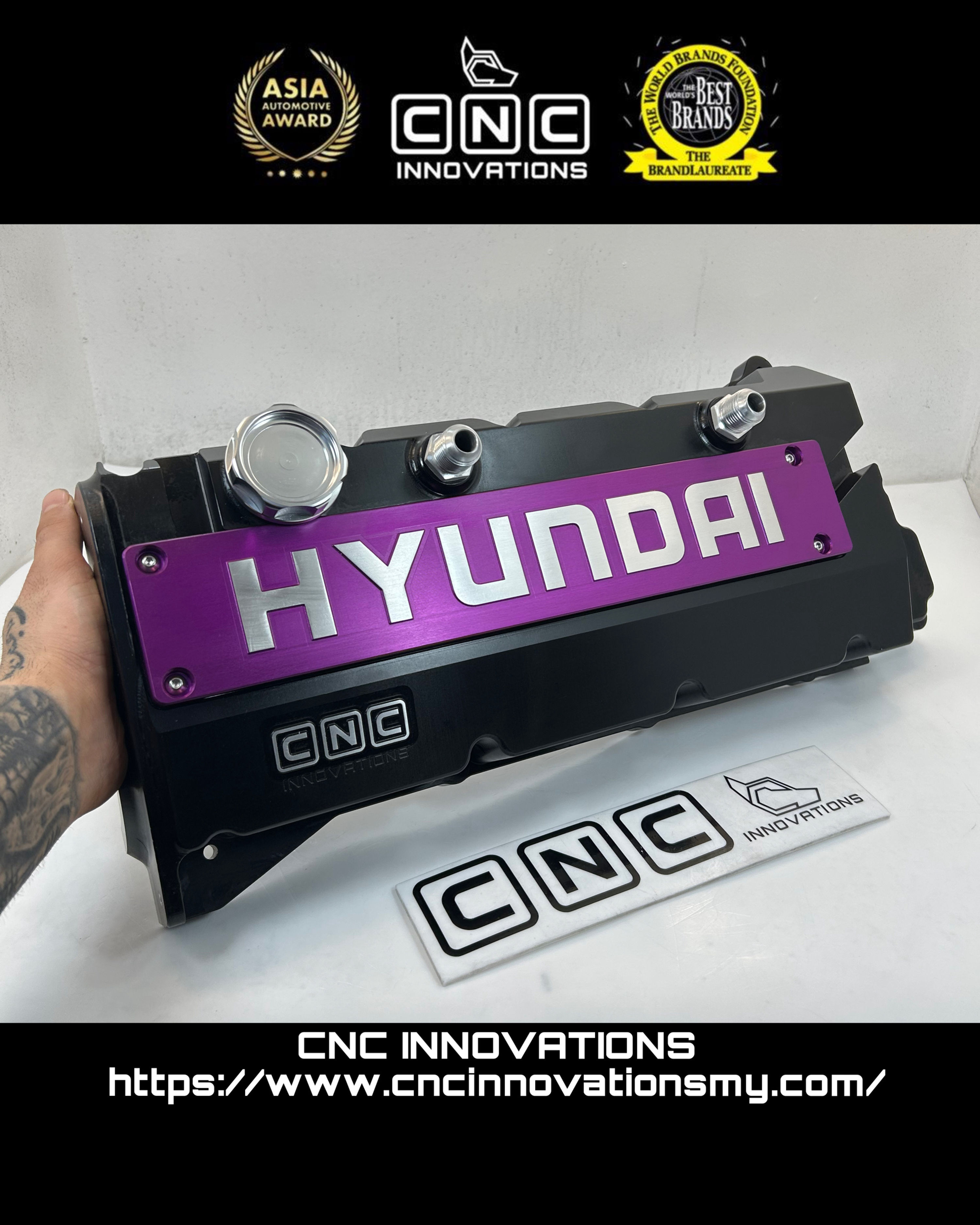 HYUNDAI KIA ELANTRA TIBURON 1.8L G4GF BETA 1 DOHC BILLET VALVE COVER